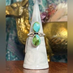 NWT Allen Lee Navajo Handmade SS Sonoran Gold Turquoise